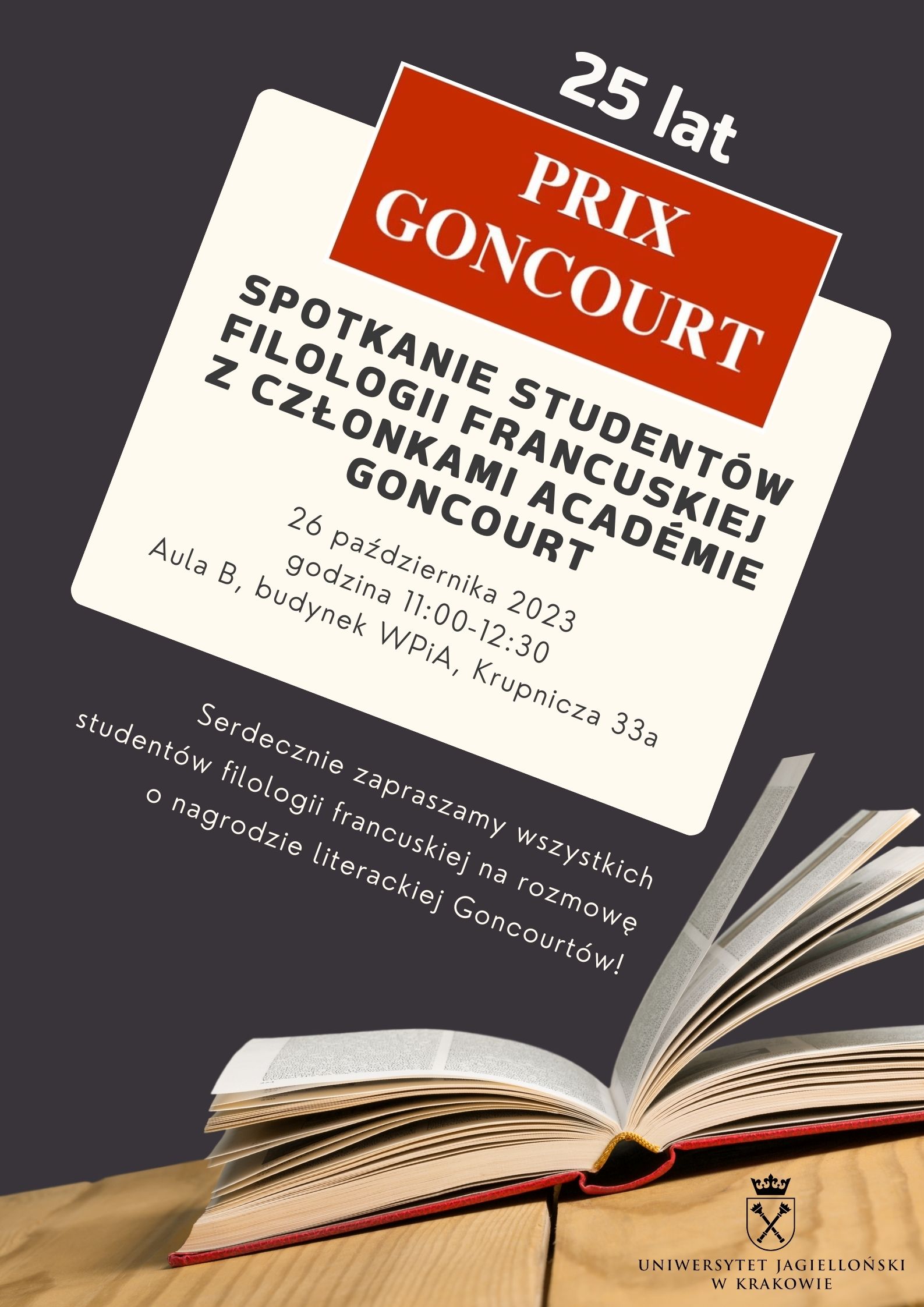 Spotkanie z członkami Académie Goncourt z okazji 25-lecia Polskiego Wyboru Nagrody Goncourtów